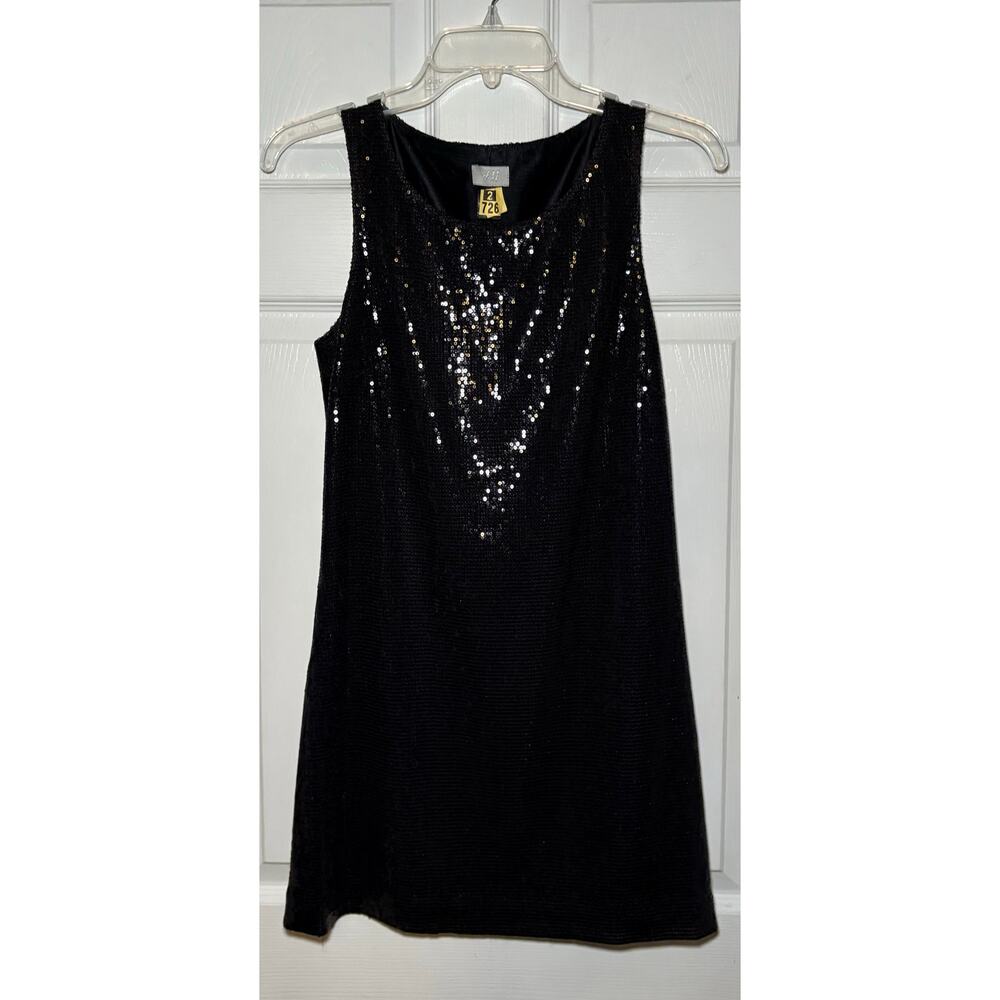 H&M Black Sequin Mini Dress